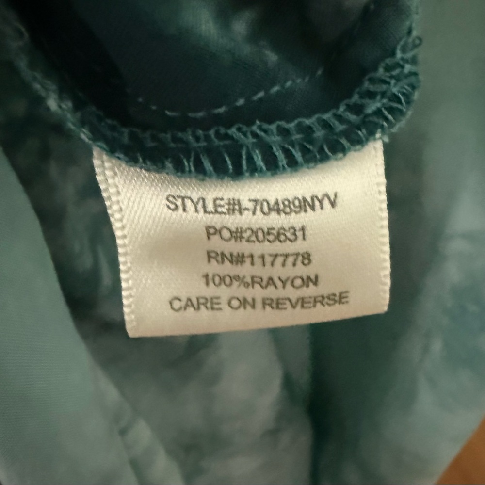 💙🌊 Love Stitch Tie Dye Open Back Maxi Dress M Draped Coastal Boho - Picture 13 of 13